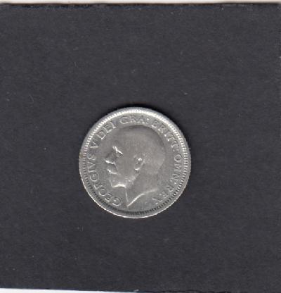 Beschrijving: 6 Pence GERORIUS V